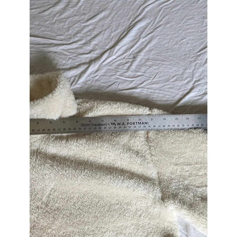 Marine Layer Lost And Found Pristine Sherpa Jacket Sz Large Cream Ivory Full Zip
